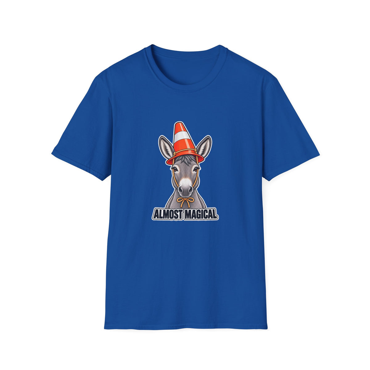Almost Magical | Cute Donkey Wearing Traffic Cone | Tee