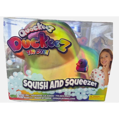 Quackeez | Tie Dye Large Sensory Squishy | Stress-Relieving Duck Figure