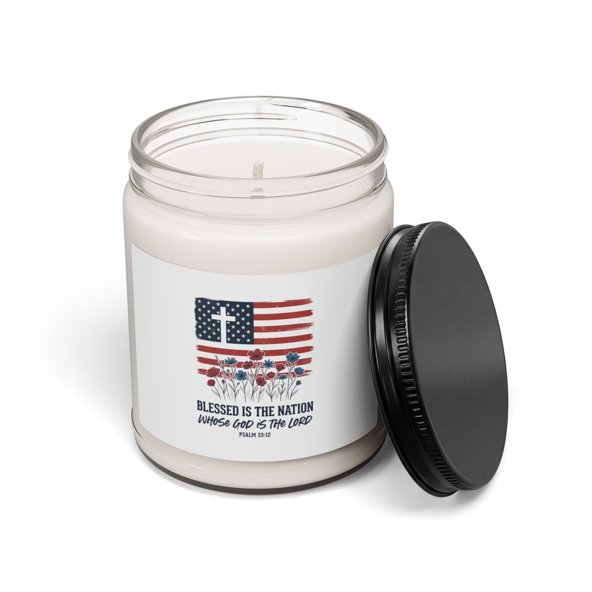 Blessed Is the Nation | Soy Candle | Faith & Freedom | Choose Your Scent