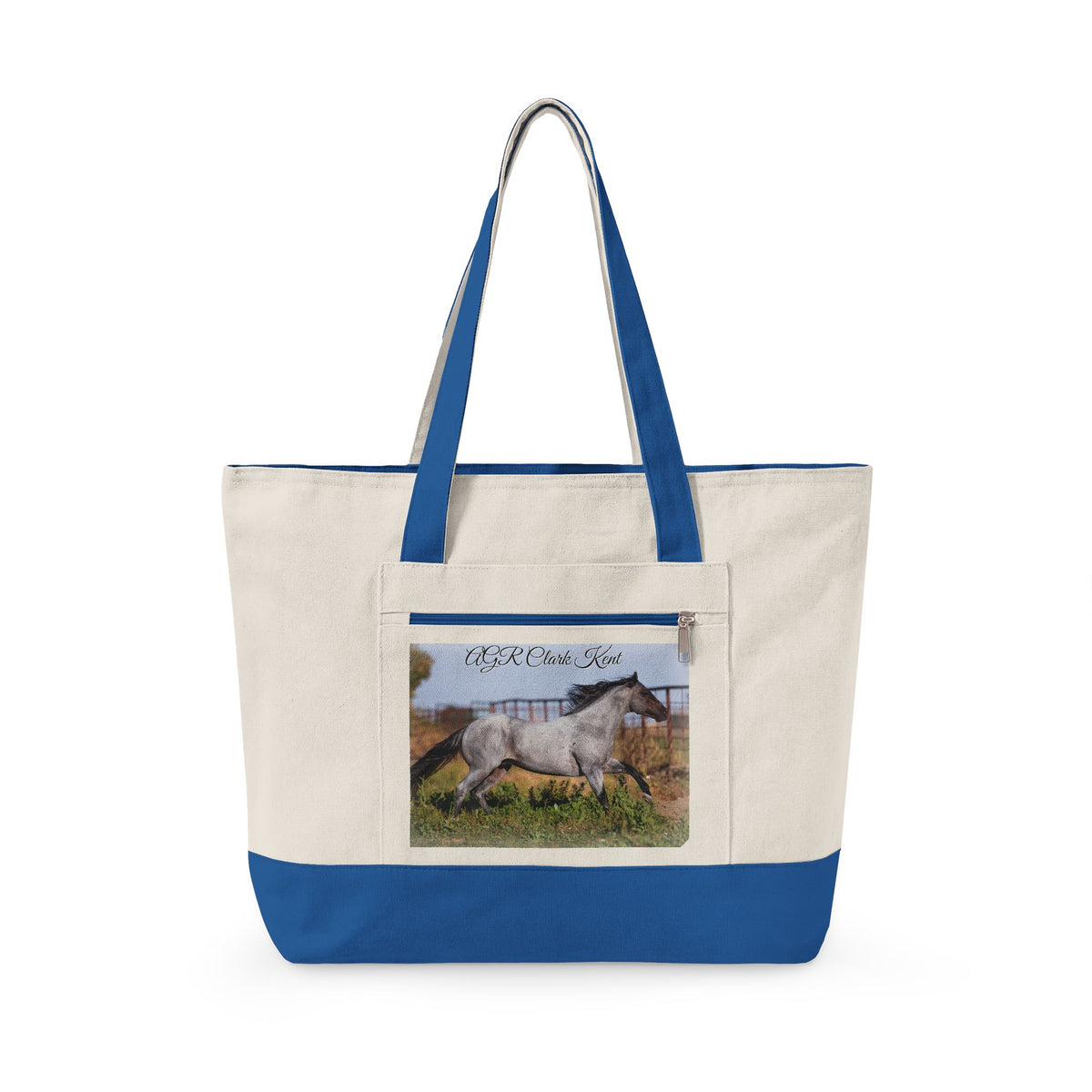 Amazing Grace Ranch | AGR Clark Kent | Zippered Canvas Tote | Choose Color