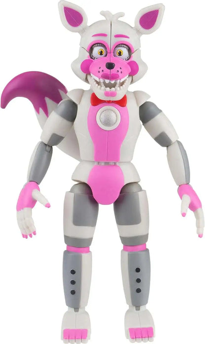JAKKS Pacific | FNAF | Funtime Foxy | 5-Inch Articulated Figure | Glowing Eyes & Jumpscare