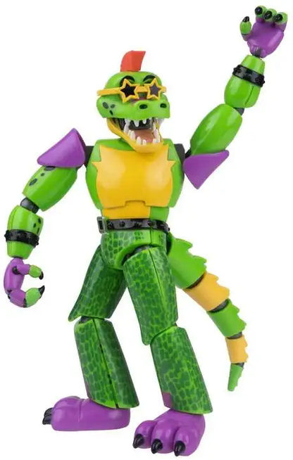 Jazwares |  FNAF | Endo Series | Montgomery Gator & Shattered Montgomery Gator | Action Figure 2-Pack