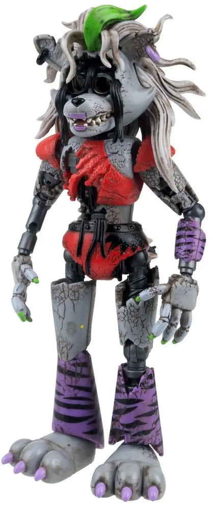 JAKKS Pacific | Five Nights at Freddy's Endo Series | Roxanne Wolf & Shattered Roxanne Wolf | Action Figure 2-Pack