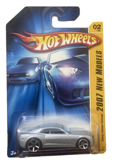 2007 Hot Wheels Chevy Camaro Concept New Models #2 Silver (ub)