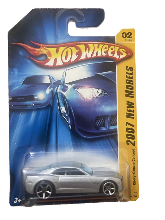 2007 Hot Wheels Chevy Camaro Concept New Models #2 Silver (ub)