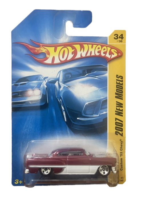 2007 Hot Wheels Custom 53 Chevy -Red Metallic #34/180