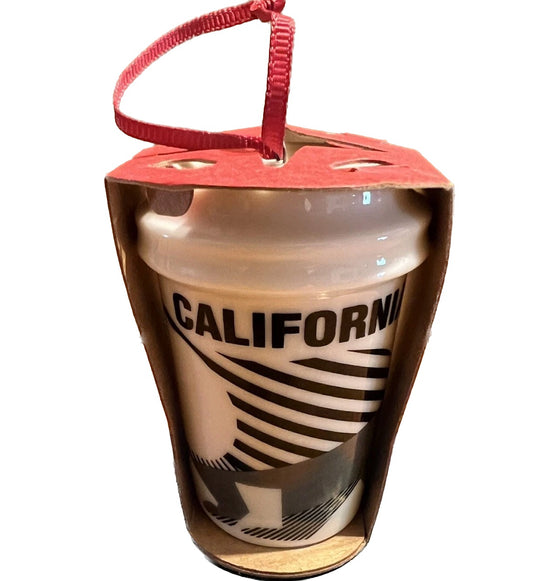 201Starbucks California State Ceramic Bear Ornament