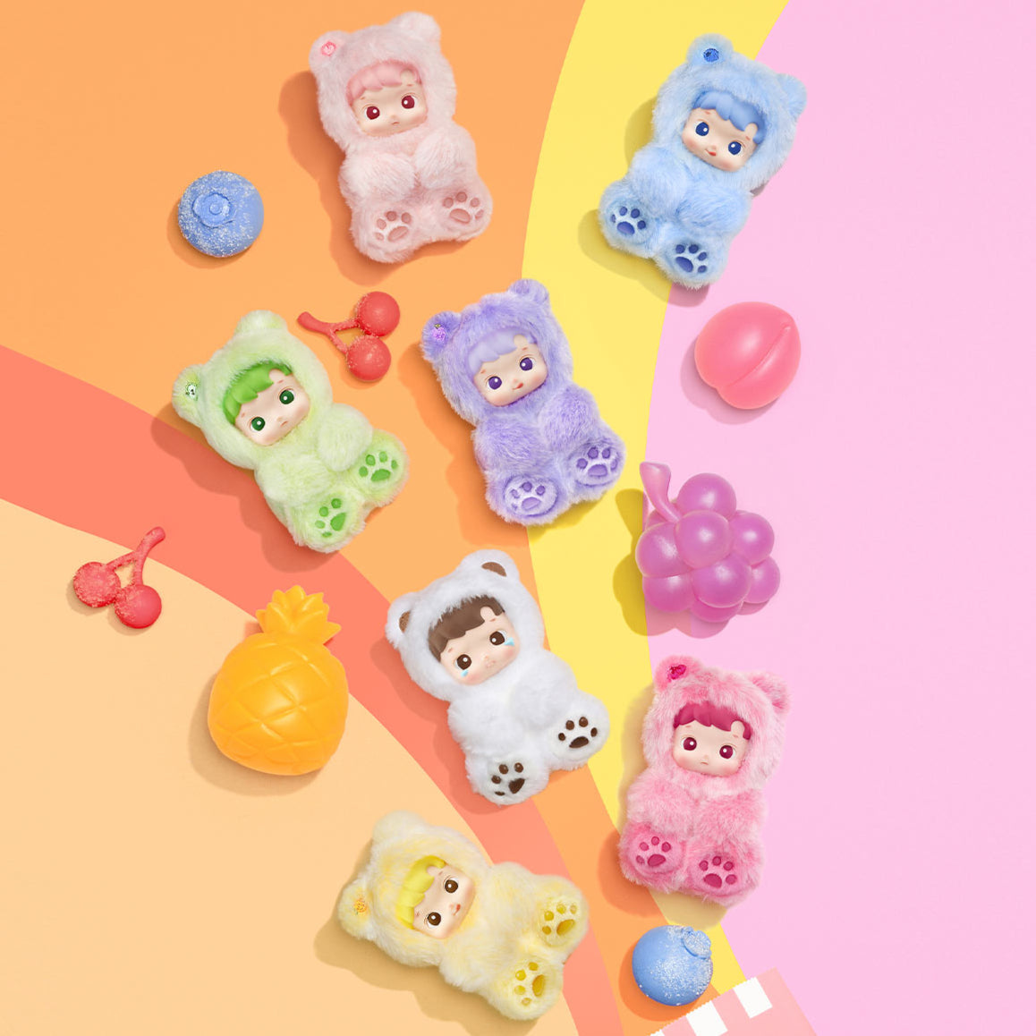POPMART HACIPUPU Gummy Bear Series Vinyl Plush Pendant Blind Box
