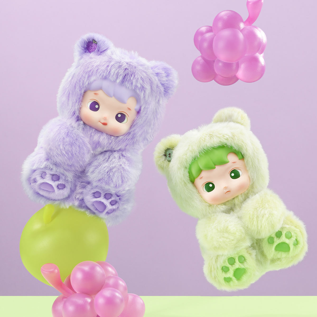 POPMART HACIPUPU Gummy Bear Series Vinyl Plush Pendant Blind Box