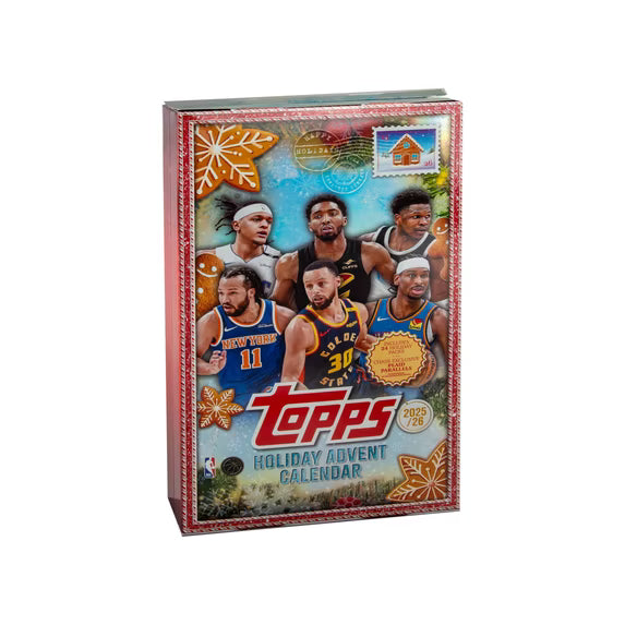 Topps | 2025-26 NBA Holiday Basketball | Advent Calendar Trading Card Set