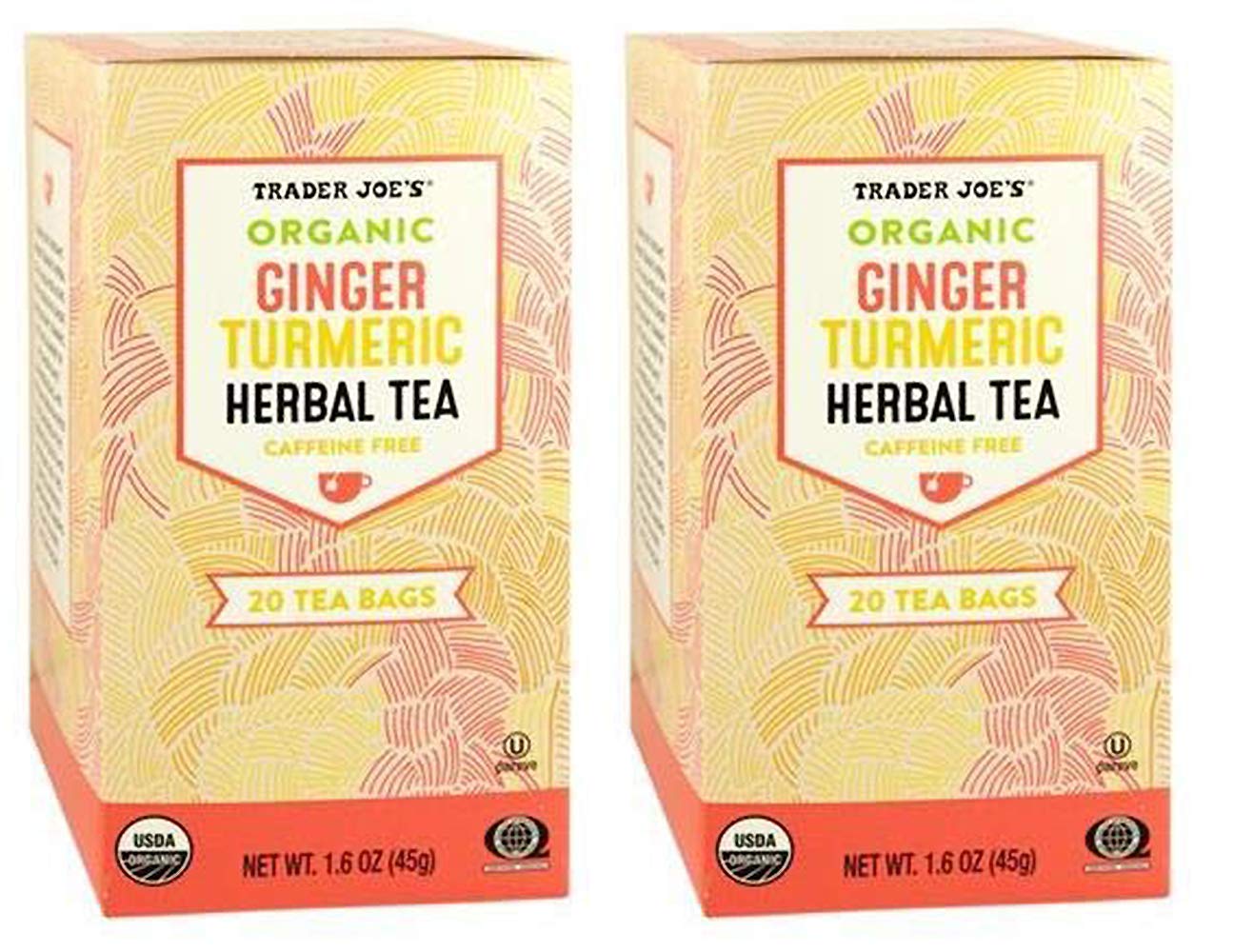 Organic Ginger Turmeric Herbal Tea 20 envelopes each