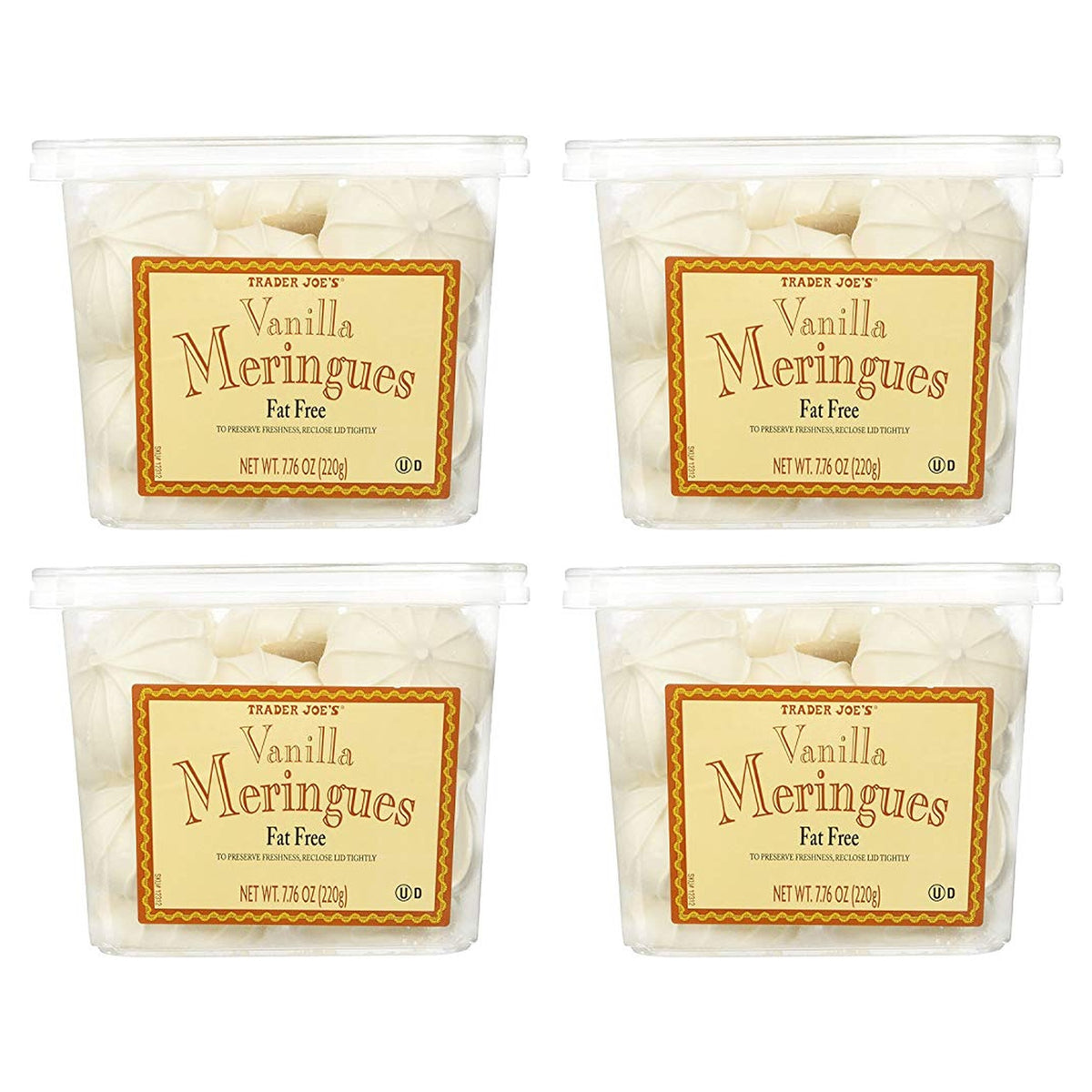 Trader Joe's | Vanilla Meringue Cookies | Pack of 4 (31 oz Each)