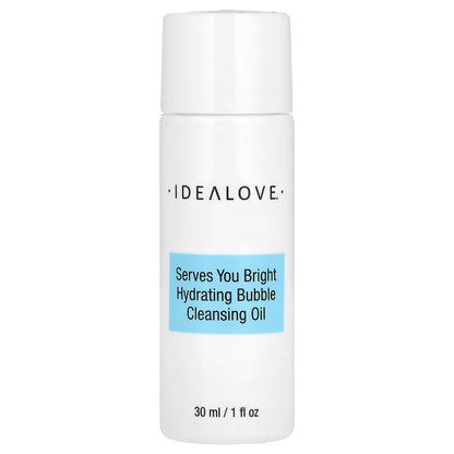 Idealove Serves You Bright Hydrating Bubble Cleansing Oil, Trial Size, 1 fl oz (30 ml)