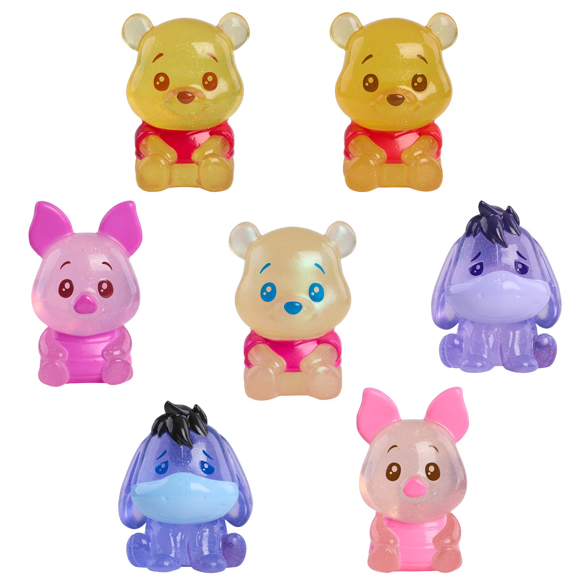 Just Play | Disney Winnie the Pooh | Bear-y Cute Jelly Figures | 2" | 7 to Collect