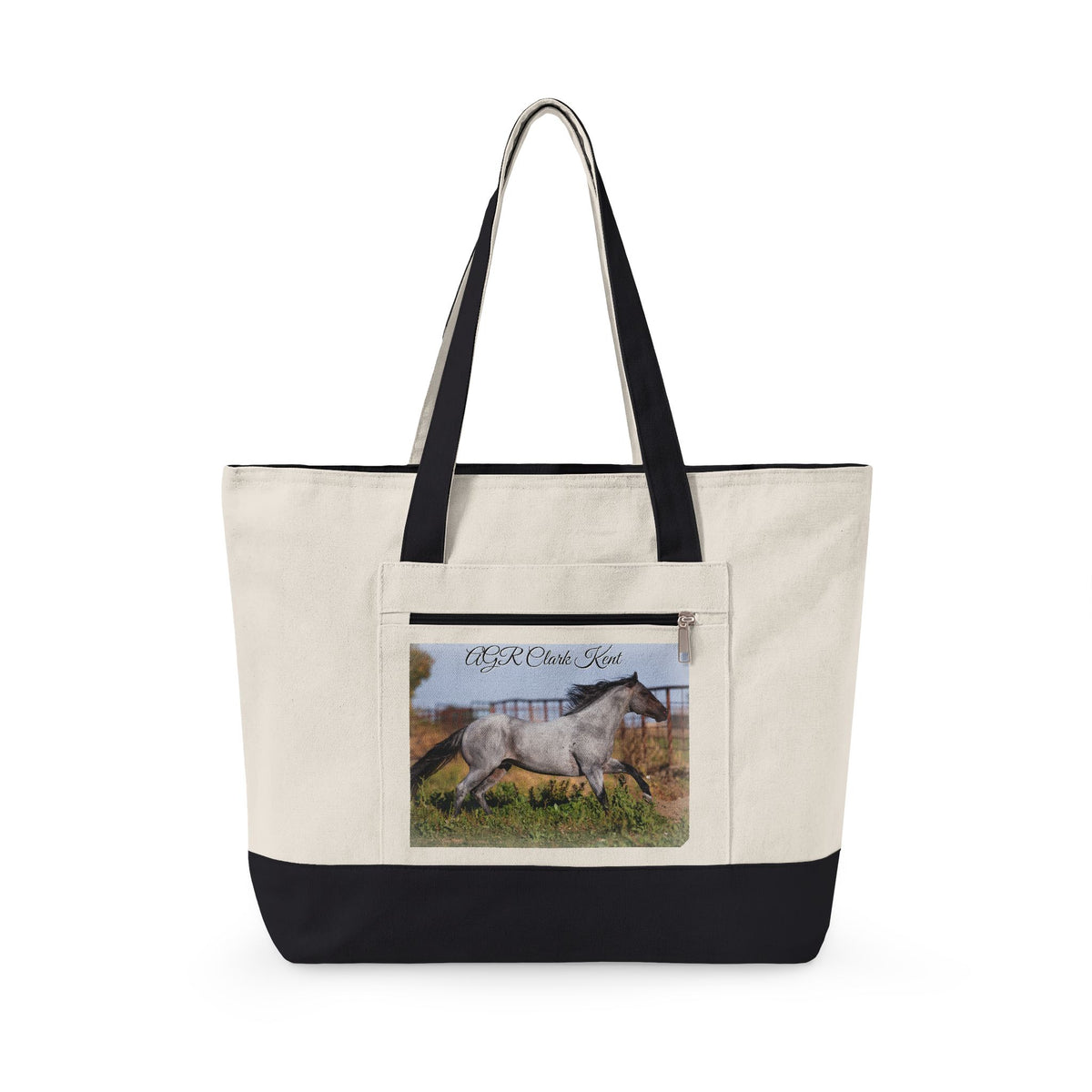 Amazing Grace Ranch | AGR Clark Kent | Zippered Canvas Tote | Choose Color