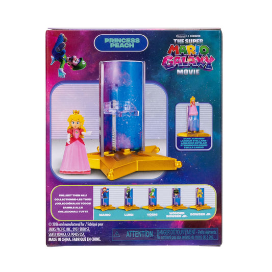 Super Mario Galaxy Movie | 1.5" Figure with Star Launcher Accessory | Princess Peach