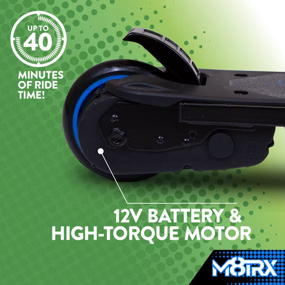 M8TRX | Blue 12V Electric Scooter | Kids Ages 6-12 | Arriving Soon