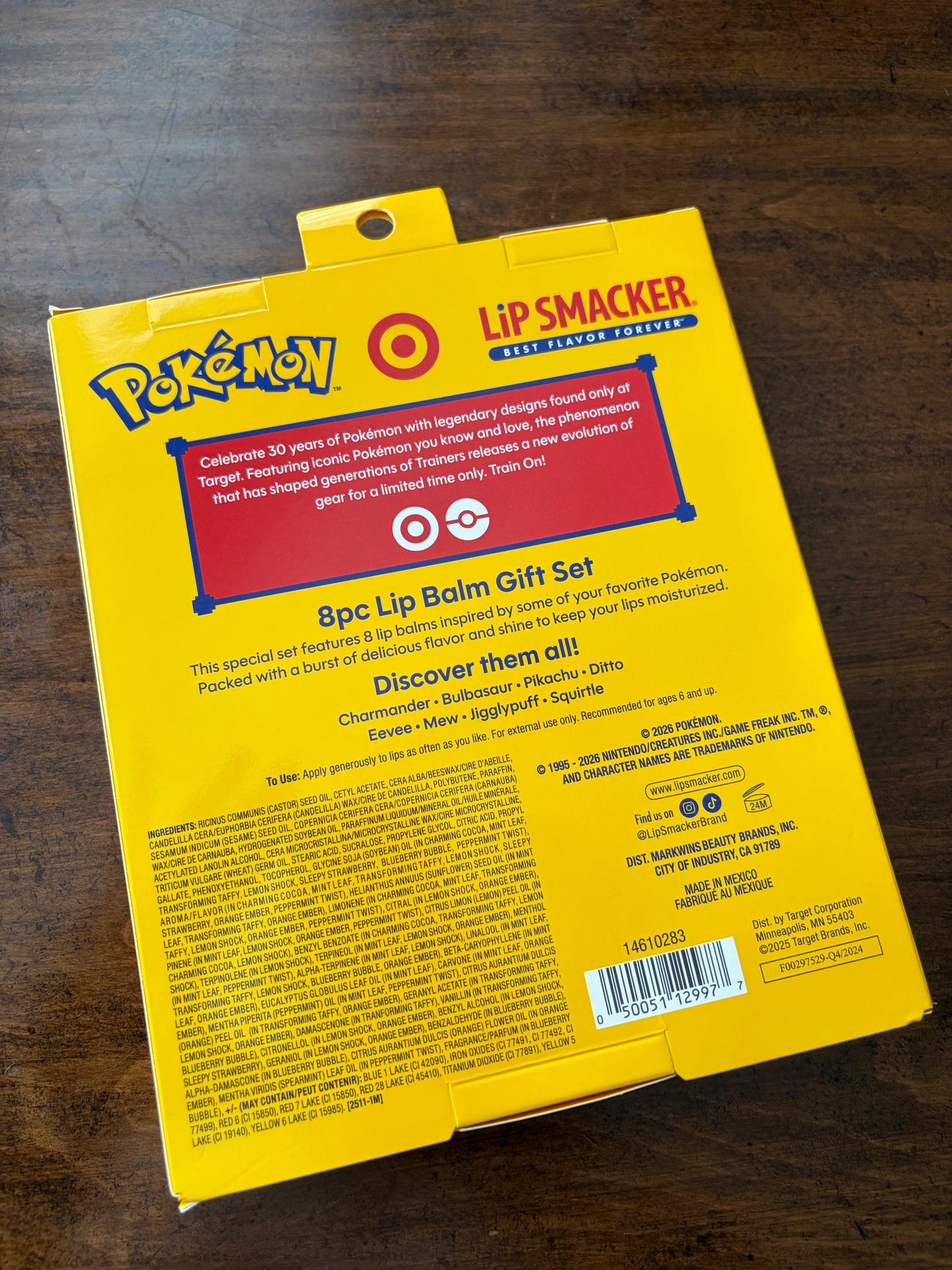 Pokémon Lip Smacker 8pc Lip Balm Set