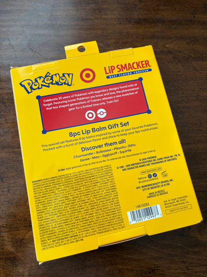 Pokémon Lip Smacker 8pc Lip Balm Set