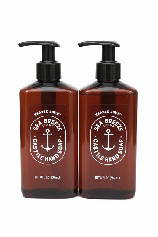 Trader Joe's Sea Breeze Castile Hand Soap — 2 Pack (8oz each)