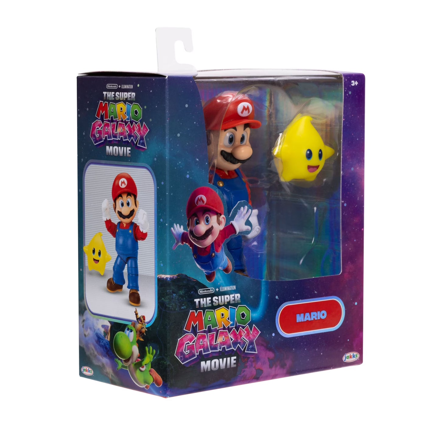 Jakks Pacific | Super Mario Galaxy Movie Mario Figure | 5-Inch with Luma Star
