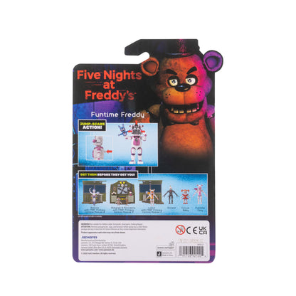JAKKS Pacific | FNAF | Funtime Freddy 5" Articulated Figure | Jumpscare & Glow-in-the-Dark Eyes