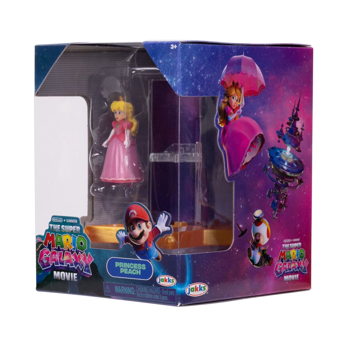 Super Mario Galaxy Movie | 1.5" Figure with Star Launcher Accessory | Princess Peach
