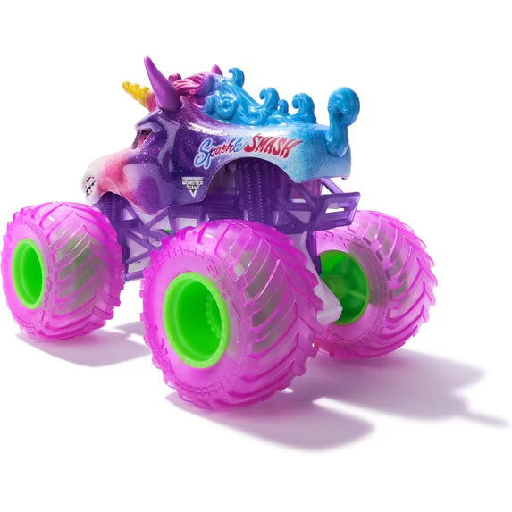 Spin Master | Monster Jam Sparkle Smash | 1:24 Scale Die-Cast Monster Truck