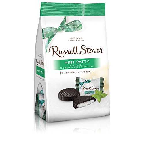Russell Stover *MINT PATTY"  Dark Chocolate Candy- 6 oz. - (Includes 2 Bags}