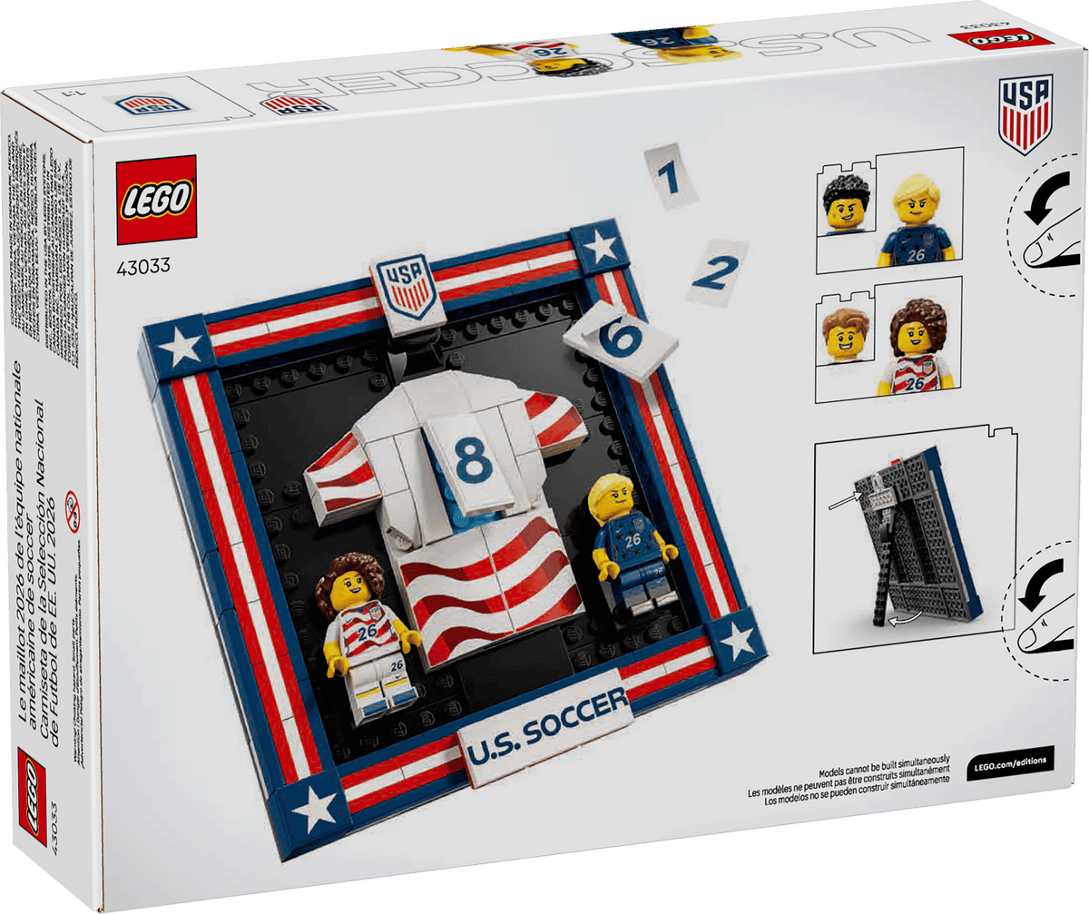 LEGO | Icons | U.S. Soccer Display Frame | 261 Pieces | 43033