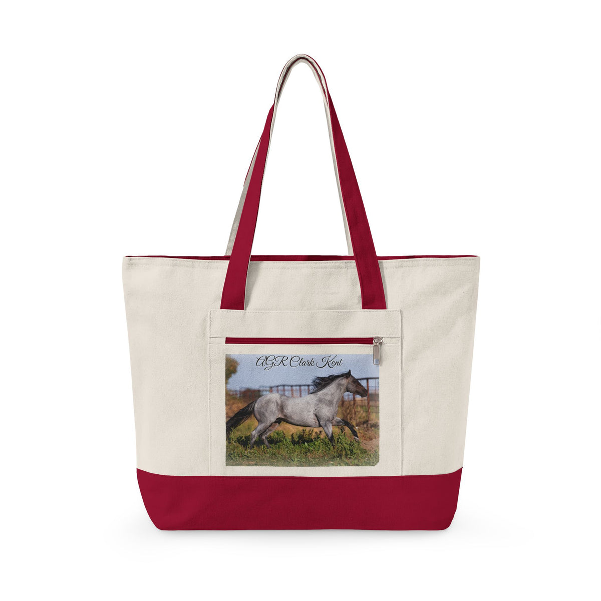 Amazing Grace Ranch | AGR Clark Kent | Zippered Canvas Tote | Choose Color
