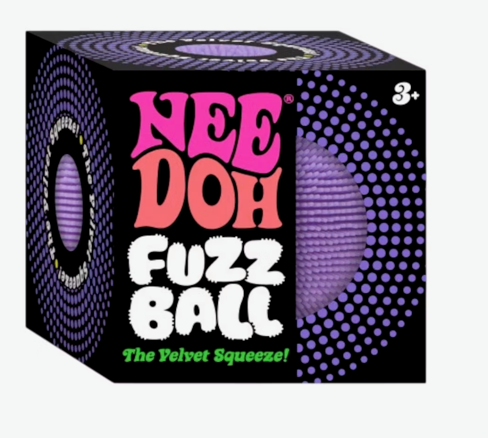 NeeDoh Fuzz Ball Velvet Stress Ball | Multiple Colors Available