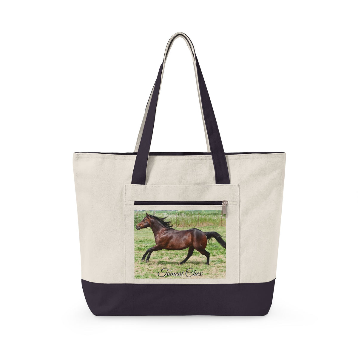 Amazing Grace Ranch | Tomcat Chex | Zippered Canvas Tote | Choose Color