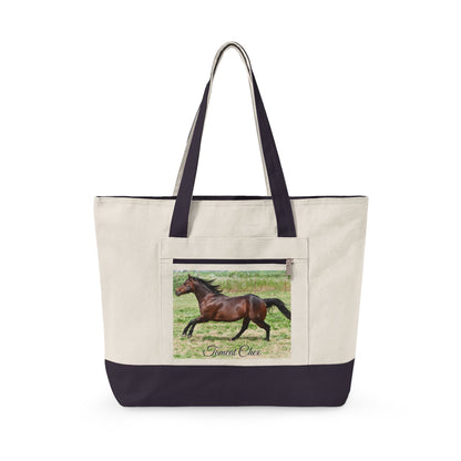 Amazing Grace Ranch | Tomcat Chex | Zippered Canvas Tote | Choose Color