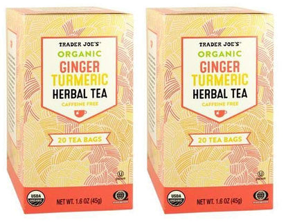 Organic Ginger Turmeric Herbal Tea 20 envelopes each