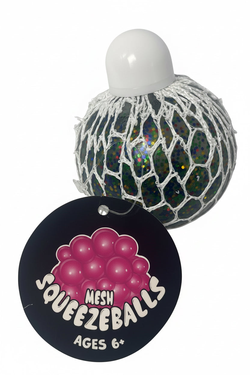 Mesh Squeezeballs | Multicolor Glitter
