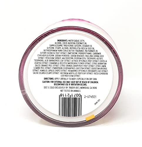 Trader Joe's | Brazil Nut Body Butter | Acai & Guarana | 8 oz