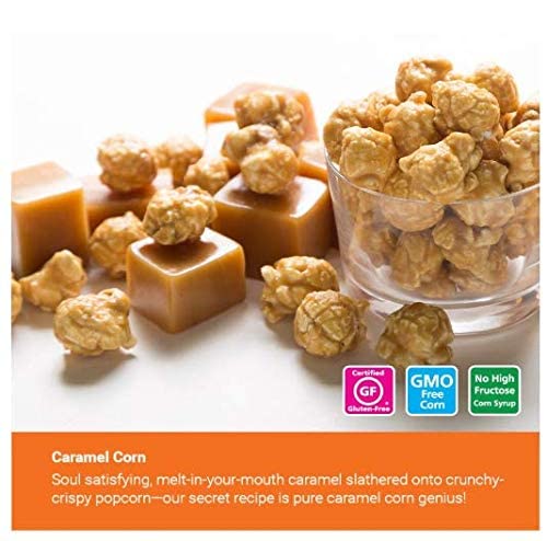 Popcornopolis | Halloween Monster Caramel Corn | 4-Pack Mini Cones | Arrives Sept 24