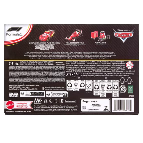 Mattel | Cars x Formula 1 | 3-Car Die-Cast Multipack