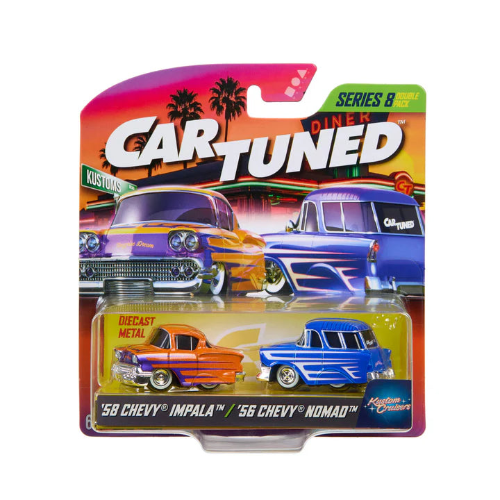 Hot Wheels Car Tune Series 8 | 2-Car Pack | '58 Chevy Impala & '56 Chevy Nomad