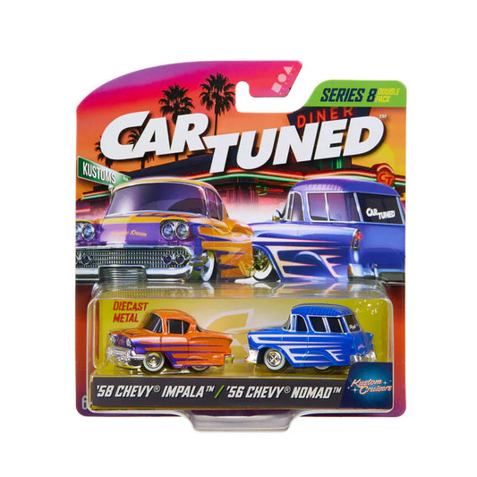Hot Wheels Car Tune Series 8 | 2-Car Pack | '58 Chevy Impala & '56 Chevy Nomad