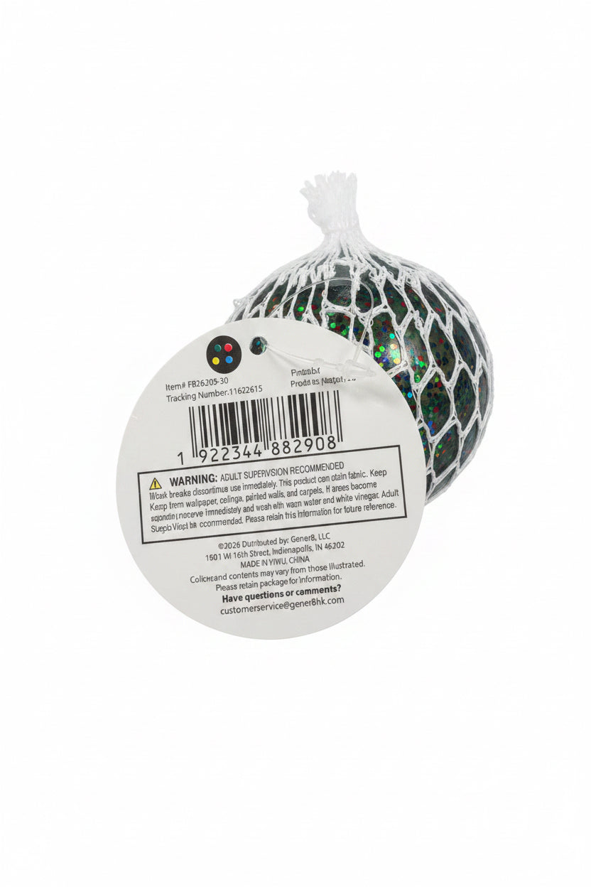 Mesh Squeezeballs | Multicolor Glitter