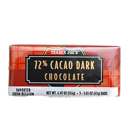 Belgian Dark Chocolate Bars 3 Variety Pack - Total 9 Bars, 1.7 ounces