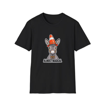 Almost Magical | Cute Donkey Wearing Traffic Cone | Tee