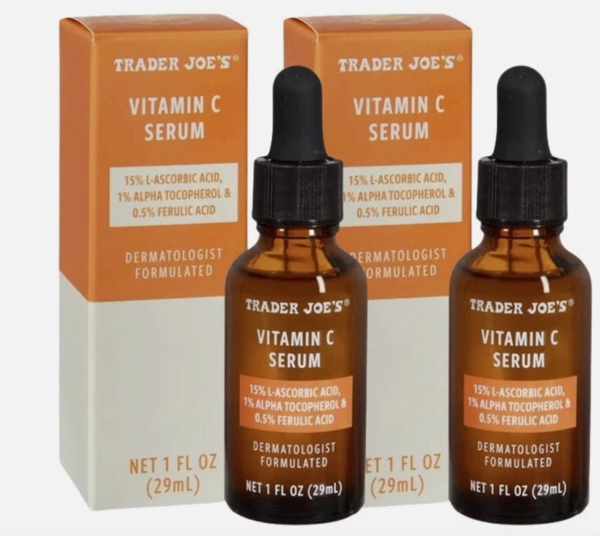 Trader Joe's Vitamin C Serum 1oz | 2 Pack