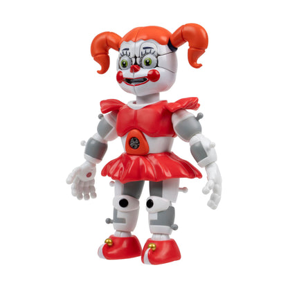 JAKKS Pacific | Five Nights at Freddy's | Circus Baby 5" Articulated Figure | Jumpscare & Glow-in-the-Dark Eyes