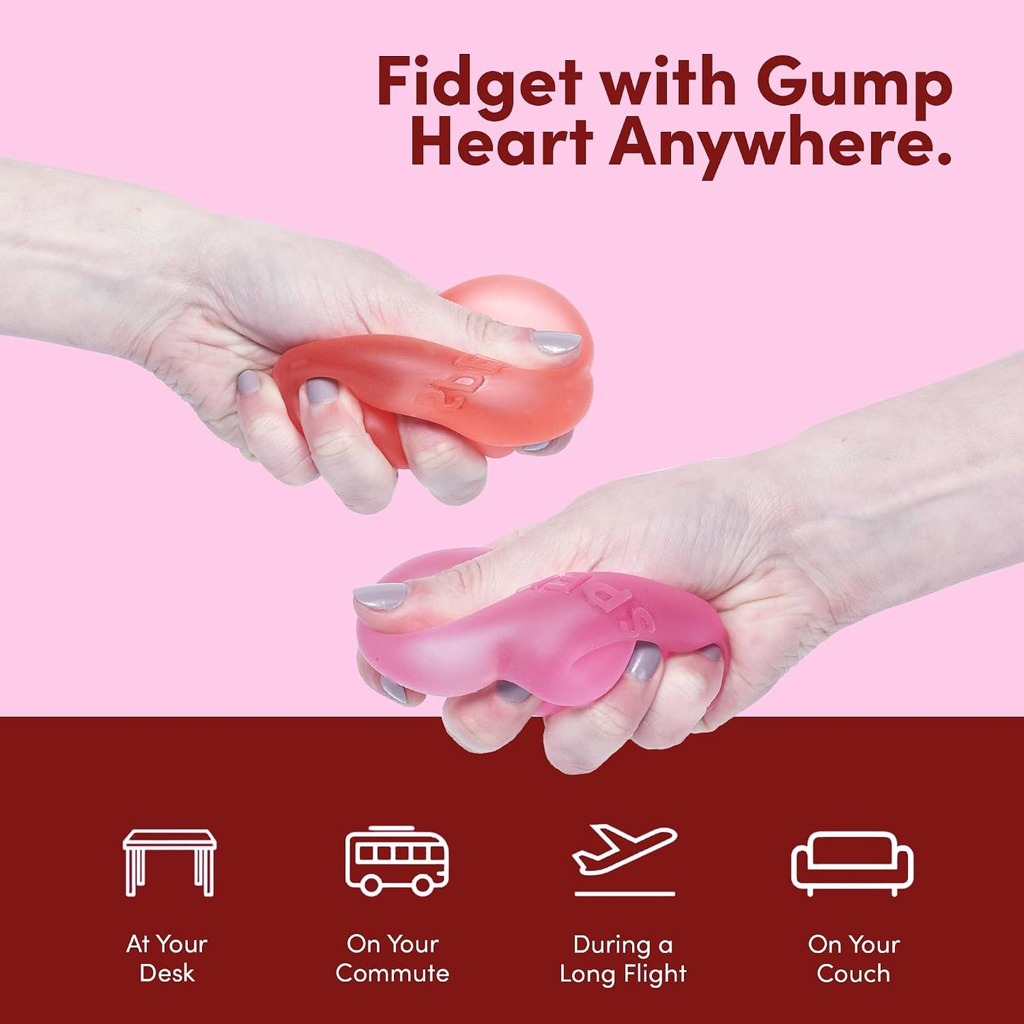 SPEKS | Gump Memory Gel Stress Ball | Heart