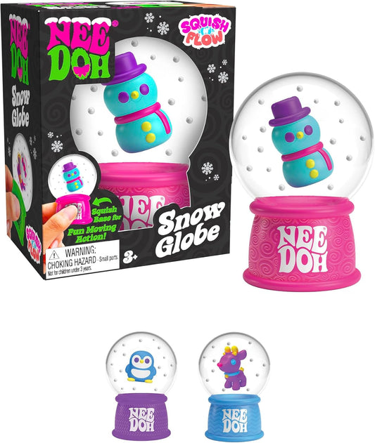 Nee Doh | Snow Globe | Squish N Flow | One Random Assorted Color