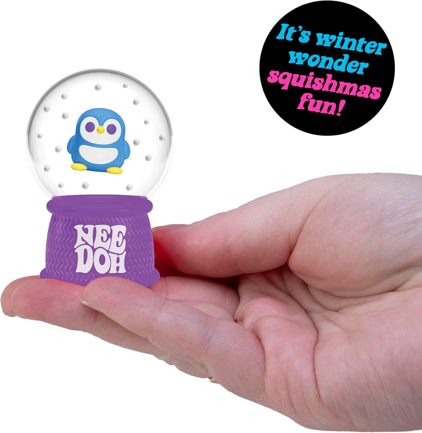 Nee Doh | Snow Globe | Squish N Flow | One Random Assorted Color