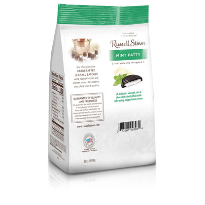 Russell Stover *MINT PATTY"  Dark Chocolate Candy- 6 oz. - (Includes 2 Bags}